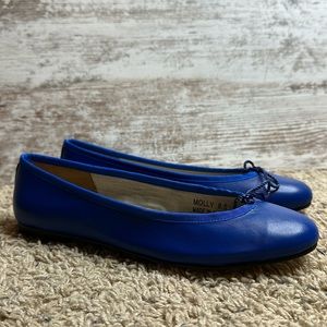 French Sole Womens Nicky Hilton - Kathy Navy Ballet Flats Size 8 Medium (B, M)